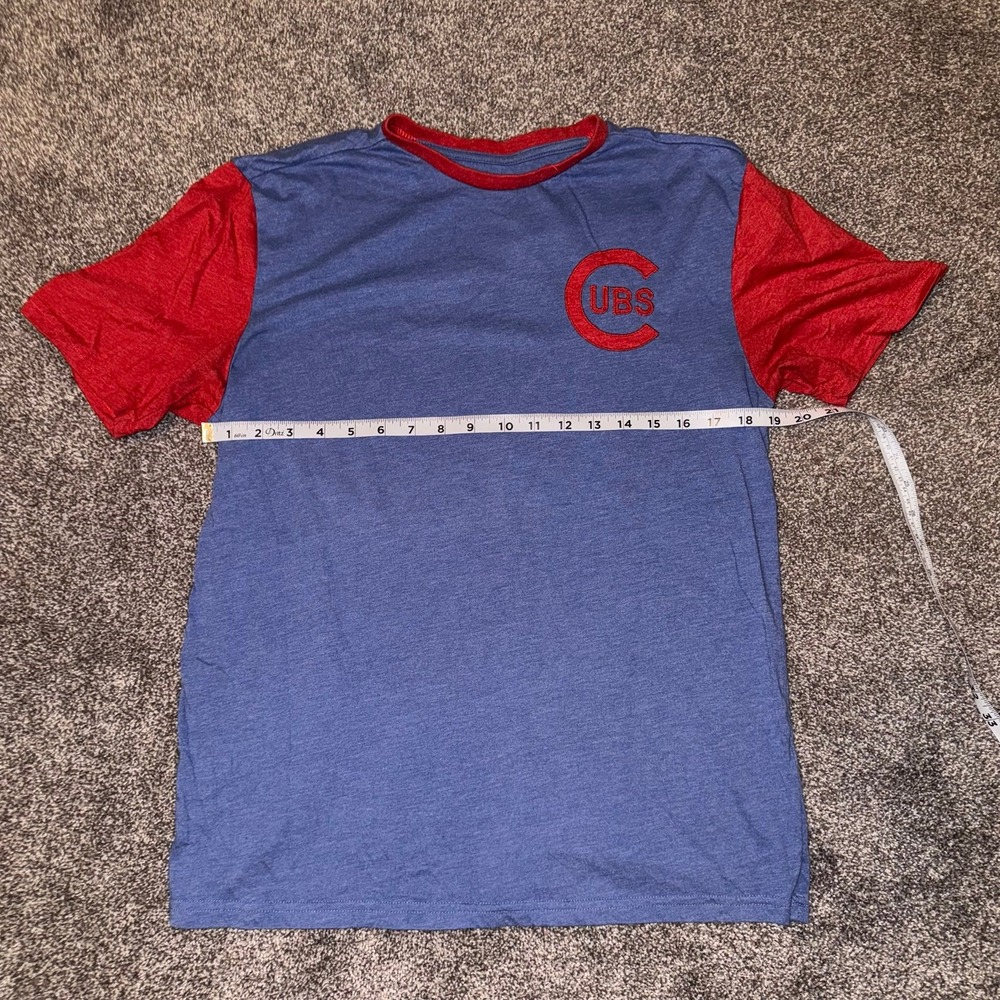 Chicago Cubs Men's Red Jacket Domain Short Sleeve T-Shirt